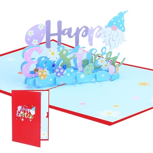 Kaninchen Osterkarten - 3 D Pop-up Grußkarte Hase Osterkarten, in Farbe Bedruckte Weihnachtskarten Frohe Ostern Notizkarten Mit Umschläge Für Urlaub Kaninchen Osterkarten - 3 D Pop-up Grußkarte Hase Osterkarten, in Farbe Bedruckte Weihnachtskarten Frohe Ostern Notizkarten Mit Umschläge Für Urlaub von Generic