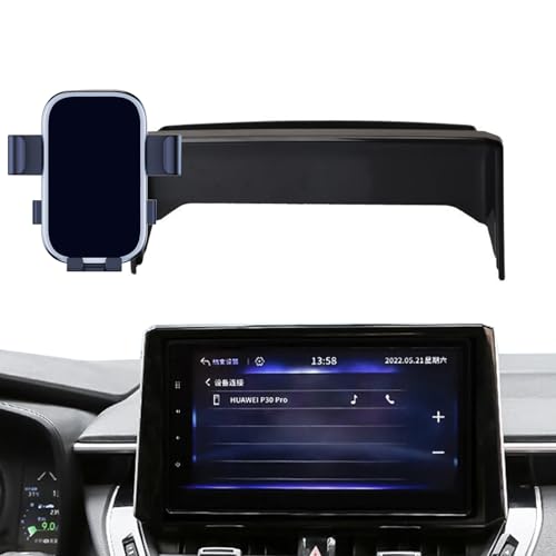 Kfz-Handyhalterung, kompatibel mit Toyota Corolla 2019–2023, Bildschirm-Navigations-Halterung, Lüftungsschlitz-Handyhalterung für Smartphone, Auto-Wiegen, Schwerkraft-Telefonständer-Clip (Silber) von Generic
