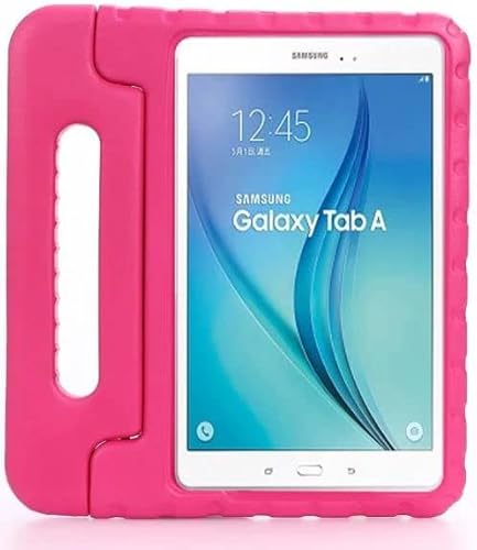 Kinder Tablet Hülle mit Griff Rosa Geeignet für Samsung Galaxy Tab A 10.1 (2016) - Tablet Hülle Kinderfreundlich - Schutzhülle für Kinder - Shockproof - mit Ständer - Sturzschutz von Generic