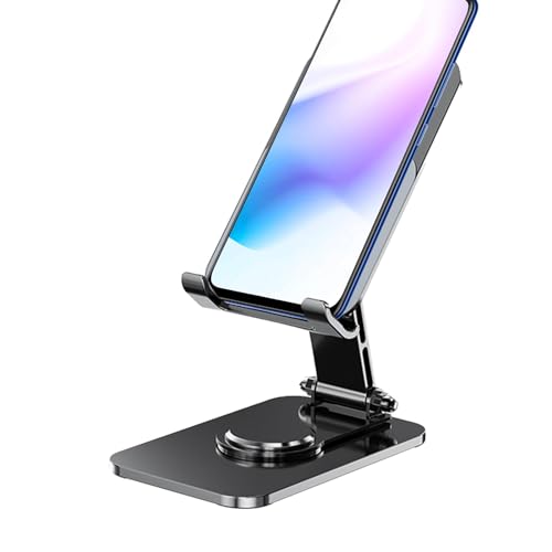 Klappbarer Telefonständer | Handy-Ständer für den Schreibtisch, vollständig faltbare Handyhalterung für den Schreibtisch, drehbar, verstellbare Halterung für Mobiltelefone und Tablets Klappbarer Telefonständer | Handy-Ständer für den Schreibtisch, vollständig faltbare Handyhalterung für den Schreibtisch, drehbar, verstellbare Halterung für Mobiltelefone und Tablets von Generic