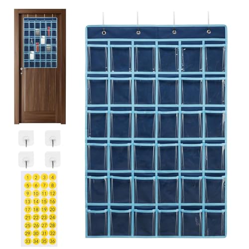 Klassenzimmer-Telefonhalter - Hängender Taschen-Organizer mit 36 nummerierten Steckplätzen Für Telefone Und Taschenrechner, Langlebige Wand-Waffenaufbewahrung Mit Lehrerhaken | Ta Tabelle von Generic