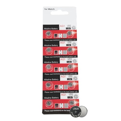 Kleine Batterien, Knopfzelle, langlebige Knopfzelle | AG1 AG4 13 mAh/18 mAh für Taschenrechner, Stoppuhren, kleines Spielzeug von Generic