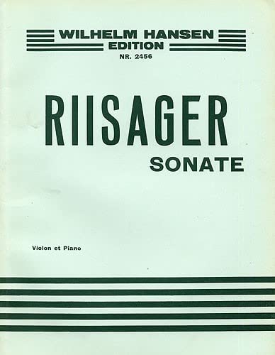 Knudåge Riisager-Sonata For Violin and Piano Op. 5-Violine und Klavier-BOOK von Generic