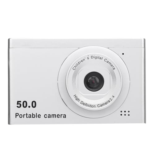 Kompakt Kleine Kamera, Digitalkamera ABS Aluminiumlegierung für die Fotografie (Silbergrau) von Generic