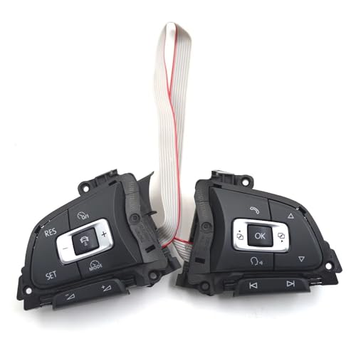 Kompatibel mit VW für Golf Mk7 für Passat B8 5G0959442K Auto mit Acc Multifunktionslenkradtaste Auto Cruise Fernbedienung Schalter Auto Innenraum Kompatibel mit VW für Golf Mk7 für Passat B8 5G0959442K Auto mit Acc Multifunktionslenkradtaste Auto Cruise Fernbedienung Schalter Auto Innenraum von Generic