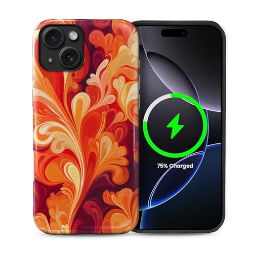 Kompatibel mit iPhone 14 Hülle, Hybrid 2-lagige magnetische Hülle, kompatibel mit MagSafe, stoßfest, kratzfest, für Mädchen, Frauen, Jungen, Männer, Wellen, Retro für iPhone 14 Kompatibel mit iPhone 14 Hülle, Hybrid 2-lagige magnetische Hülle, kompatibel mit MagSafe, stoßfest, kratzfest, für Mädchen, Frauen, Jungen, Männer, Wellen, Retro für iPhone 14 von Generic