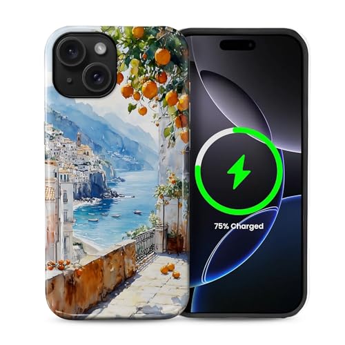 Kompatibel mit iPhone 15 Plus, Hybrid-Schutzhülle, 2-lagig, magnetisch, kompatibel mit MagSafe, stoßfest, kratzfest, für Mädchen, Frauen, Jungen, Männer, Zitronenküste für iPhone 15 Plus Kompatibel mit iPhone 15 Plus, Hybrid-Schutzhülle, 2-lagig, magnetisch, kompatibel mit MagSafe, stoßfest, kratzfest, für Mädchen, Frauen, Jungen, Männer, Zitronenküste für iPhone 15 Plus von Generic