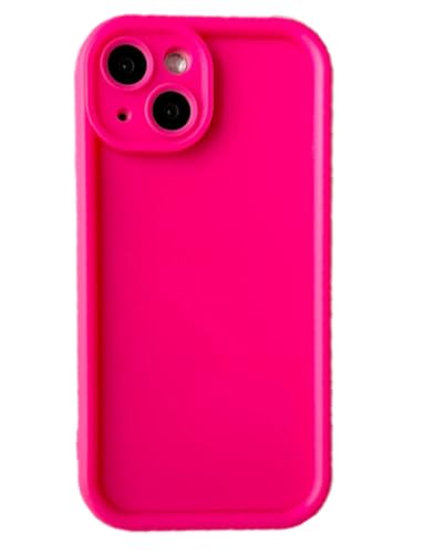 Kompatibel mit iPhone 15 Plus Silikonhülle, vollständiger Kameraschutz, stoßfest, verdickter Rahmen, weiche Flüssigsilikon-Schutzhülle [3,6 m Fallschutz] (Rose Pink) von Generic