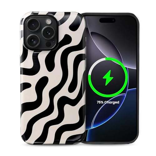 Kompatibel mit iPhone 15 Pro Max Hülle, Hybrid 2-lagige magnetische Hülle kompatibel mit MagSafe Stoßfest Anti-Kratzer für Mädchen, Frauen, Jungen, Männer, Flüssige Streifen für iPhone 15 Pro Max Kompatibel mit iPhone 15 Pro Max Hülle, Hybrid 2-lagige magnetische Hülle kompatibel mit MagSafe Stoßfest Anti-Kratzer für Mädchen, Frauen, Jungen, Männer, Flüssige Streifen für iPhone 15 Pro Max von Generic