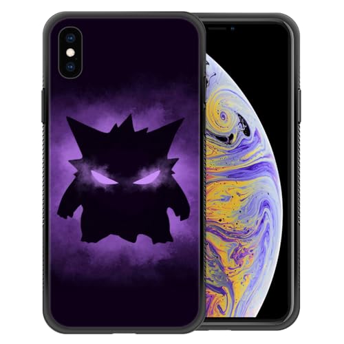 Kompatibel mit iPhone XR-Hülle, violettes kleines Monster-Muster, Schutzhülle für iPhone XR, ultra Schutz, stoßfest, weiches Silikon, TPU, rutschfeste Rückseite für iPhone XR von Generic