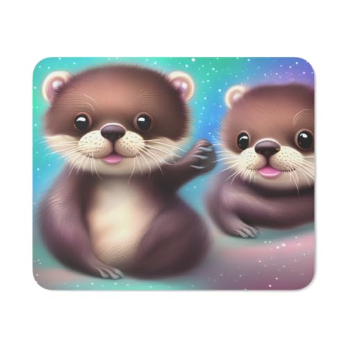 Komputer-Mousepad, Bank Biber Desk Pad rutschfest Mousepad Modernes Gaming Mousepad Für Laptops Laptop 25X30Cm von Generic