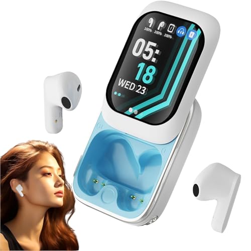 Kopfteil Mit Touchscreen, Touchscreen -Kopfhörer - -Ear -Kopfhörer Wireless | drahtloses Kopfhörer Mit Bildschirm, Löschen Von Rauschen, In-Ear-Kopfhörer Mit Farbdouchscreen, drahtloses Kopfhörer von Generic
