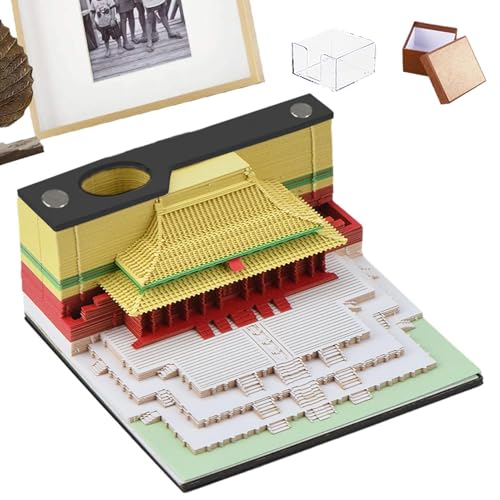 Künstlerischer Notizblock aus Papier – Modell Skulptur aus Papier, Notizblock mit Stifthalter, dekorative Schreibtisch-Dekoration mit Stifthalter, kreativ, von Hand abreißbar Künstlerischer Notizblock aus Papier – Modell Skulptur aus Papier, Notizblock mit Stifthalter, dekorative Schreibtisch-Dekoration mit Stifthalter, kreativ, von Hand abreißbar von Generic