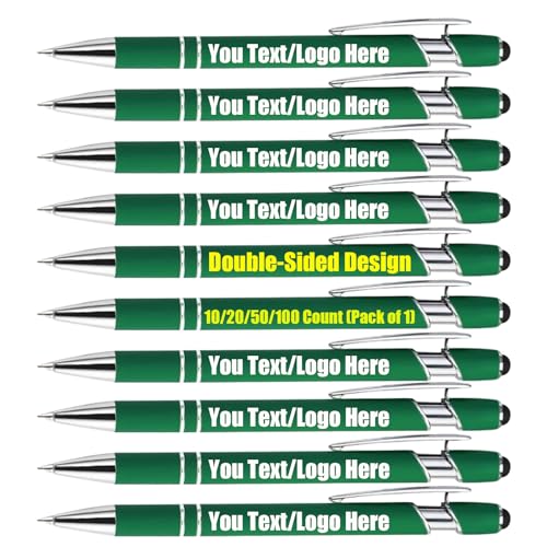 Kugelschreiber Personalisiert Hochwertig Kugelschreiber mit Gravur Tintenroller Kuli Schwarze Tinte 100 Stück Kugelschreiber Set Doppelseitiges Personalisiertes Logo/Text Schreibset mit Gravur Kugelschreiber Personalisiert Hochwertig Kugelschreiber mit Gravur Tintenroller Kuli Schwarze Tinte 100 Stück Kugelschreiber Set Doppelseitiges Personalisiertes Logo/Text Schreibset mit Gravur von Generic