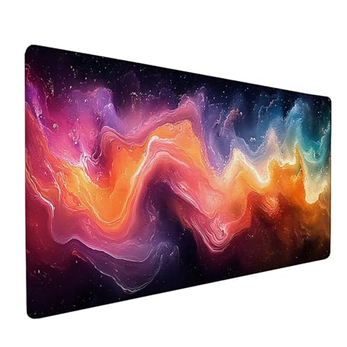 Kunst Mauspad XXL 1600x800x3mm, Graffiti Mousepad Gaming, Schreibtischunterlage mit rutschfeste Gummibasis, Verbessert Präzision und Geschwindigkei Wasserdicht und Langlebig Desk Mat für PC 2-3129 von Generic