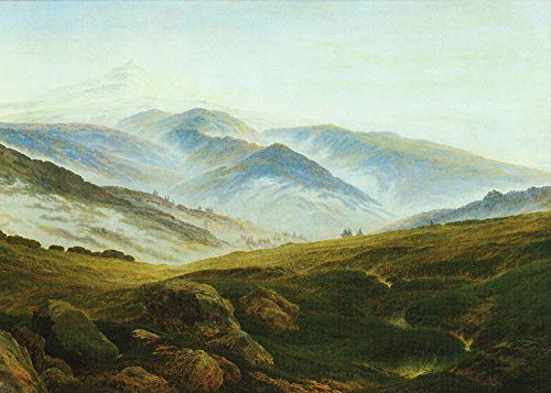 Kunstkarte Caspar David Friedrich Erinnerungen an das Riesengebirge von Generic