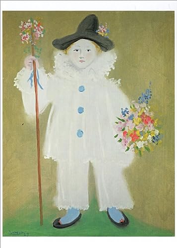 Kunstkarte Pablo Picasso Portrait von Paul als Pierrot von Generic