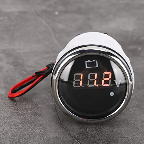LED Digitale Spannungsmessstufe Rostbezogene Wasserdichte Smart Alarm Universal für Bootsauto (Schwarz) von Generic