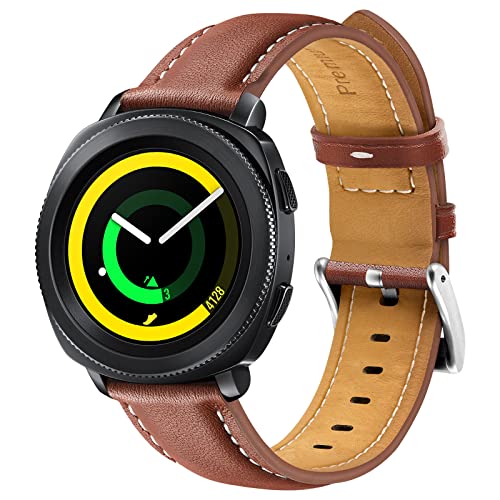 LOCN Uhrenarmband für Samsung Galaxy Watch Active/Active 2, Uhrenarmband aus Leder, 20 mm, kompatibel mit Samsung Galaxy Watch 4 40 mm/44 mm/Amazfit GTR 42 mm/Amazfit GTS/Amazfit Bip von Generic
