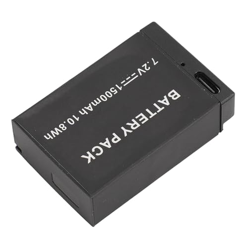 LP-E17-Akku, USB C 7,2 V Wiederaufladbarer Kamera-Akku Plug-and-Play 1500 MAh Längere Akkulaufzeit für Rebel T8i T7i T6i T6s von Generic