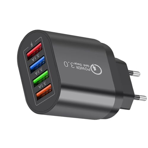 Ladeblock - Schnellladeblock,Vier-Port-Stecker-Adapter-Würfel | Handy-Ladegerät, Stecker-Reiseadapter, Ladewürfelkopf Für Tablet-Computer, Zu Hause Und Auf Reisen Ladeblock - Schnellladeblock,Vier-Port-Stecker-Adapter-Würfel | Handy-Ladegerät, Stecker-Reiseadapter, Ladewürfelkopf Für Tablet-Computer, Zu Hause Und Auf Reisen von Generic