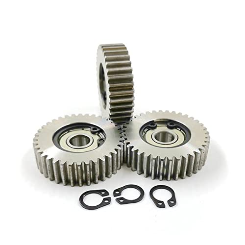 Lagerersatz 3PCS 36T 1M Stahlgetriebe mit Feder for E-Bike 36 Zähne elektrisches Metallritzel Lagerersatz 3PCS 36T 1M Stahlgetriebe mit Feder for E-Bike 36 Zähne elektrisches Metallritzel von Generic