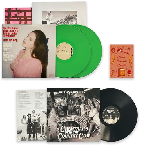 Lana Del Rey Deluxe "Current Hits" Collection: Exclusive Green Vinyl "Did You Know That There's a Tunnel Under Ocean Blvd" / Chemtrails Over The Country Club / + Including Bonus Art Card von Generic