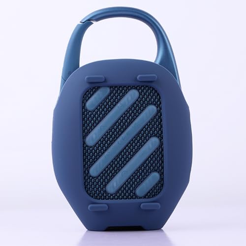 Lautsprecher Hülle Silikon Schutzhülle für JBL Clip 5,Weiche schützende Hauthülle Für JBL Clip 5- tragbare Bluetooth Lautsprecher Zubehör (Blau) von Generic