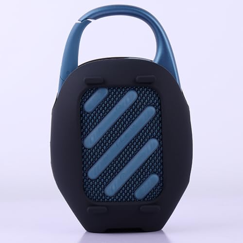 Lautsprecher Hülle Silikon Schutzhülle für JBL Clip 5,Weiche schützende Hauthülle Für JBL Clip 5- tragbare Bluetooth Lautsprecher Zubehör (Schwarz) von Generic