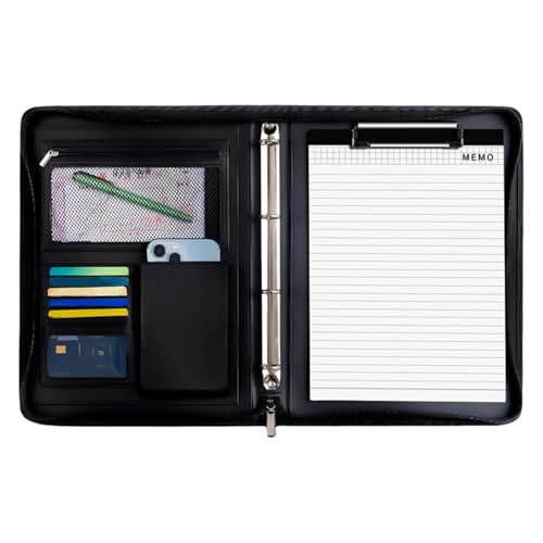 Leder-Padfolio, Reise-Organizer für Tablet | Professioneller Folio-Organizer mit mühelosem Zugriff mit A4 Notizblock, Lebenslauf-Ordner, A4-Dokumentenordner, Jurisdi-Notizblock Leder-Padfolio, Reise-Organizer für Tablet | Professioneller Folio-Organizer mit mühelosem Zugriff mit A4 Notizblock, Lebenslauf-Ordner, A4-Dokumentenordner, Jurisdi-Notizblock von Generic