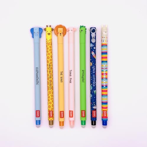 Legami Radierbare Stifte Bundle - Set mit 7 Legami löschbaren Gelstiften (Klassisch) von Generic