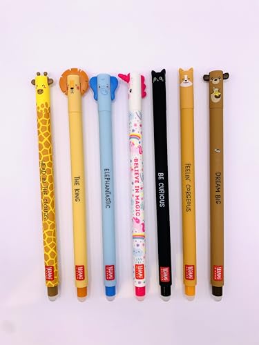 Legami Radierbare Stifte Bundle - Set mit 7 Legami löschbaren Gelstiften (Lieblich) von Generic