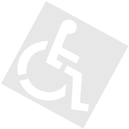 Linie von Stanch Possir - 33 X Modell Parkplatz aus Silikon 33 x 36 Zoll, faltbar und flexibel, Dicke von 1 mm, Schablone, Rollstuhl-Symbolwerkzeug für Paneelfarbe von Generic