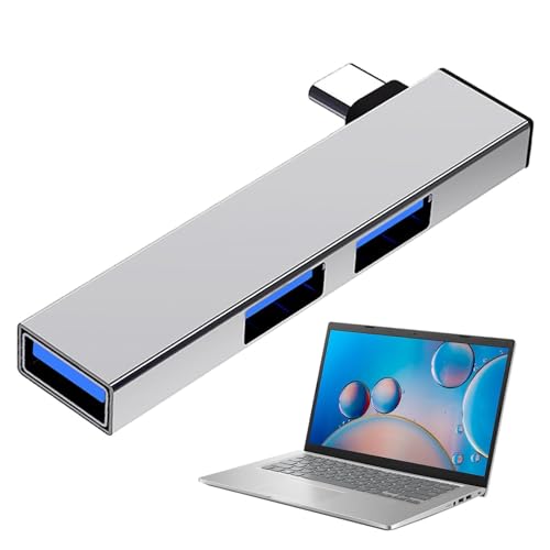 Link Powered – USB-Expander, Datenübertragungs-Hub | Netzteilanschluss mit schneller Wärmeableitung und hoher Geschwindigkeit von 5 Gbit/s, tragbarer intelligenter Erweiterungssplitter für Laptop-Büro von Generic