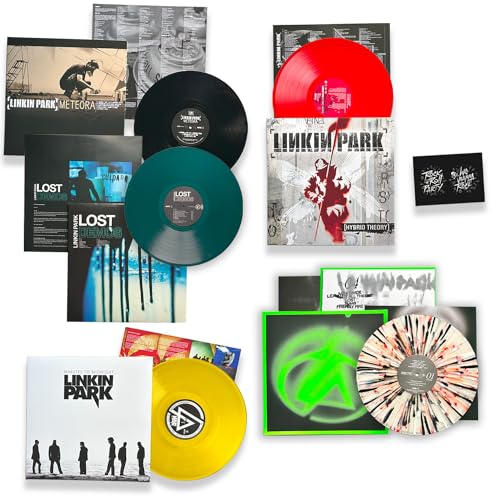 Linkin Park Vinyl "Color Phenomenon" Collection : Meteora / Lost Demos (Blue) / Minutes To Midnight (Yellow) / Hybrid Theory (Red) / Papercuts (White Splatter) / + Including Bonus Art Card von Generic