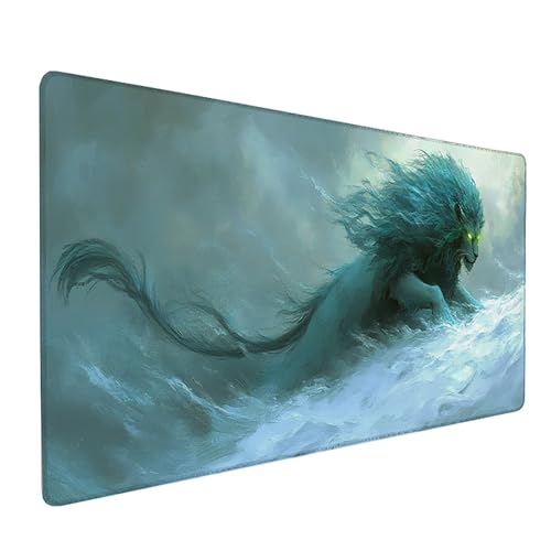 LöWe Mauspad XXL 1500x800x3mm, Kunst Mousepad Gaming, Schreibtischunterlage mit rutschfeste Gummibasis, Verbessert Präzision und Geschwindigkei Wasserdicht und Langlebig Desk Mat für Büro PC Y-7990 LöWe Mauspad XXL 1500x800x3mm, Kunst Mousepad Gaming, Schreibtischunterlage mit rutschfeste Gummibasis, Verbessert Präzision und Geschwindigkei Wasserdicht und Langlebig Desk Mat für Büro PC Y-7990 von Generic