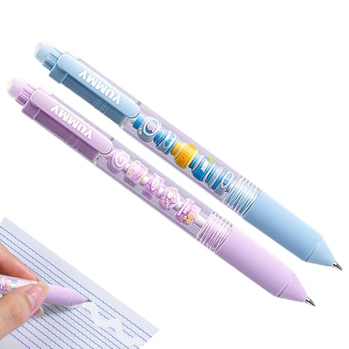 Löschbare Stifte, löschbare Gelschreiber mit Radiergummi, 0,5 mm feine Spitze, Gelschreibewerkzeug, blaue Tinte, weiche Schreibgedanken für Pla Journal von Generic