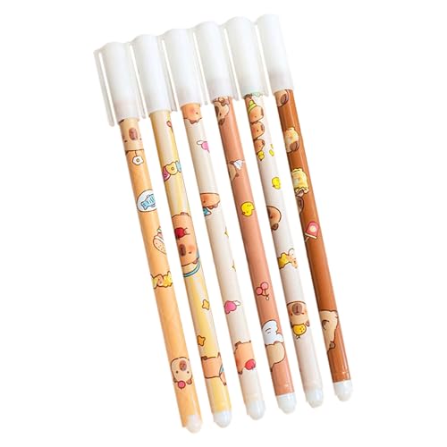 Löschbare Stifte, löschbarer Stift - 0,5 mm glattes Schreibstift Set von 6 - Mit Radiergummi, Fade-resistenter, Comfort-Grip-Schreibwarenpapier für Kunstskizzierschulenaufgaben Löschbare Stifte, löschbarer Stift - 0,5 mm glattes Schreibstift Set von 6 - Mit Radiergummi, Fade-resistenter, Comfort-Grip-Schreibwarenpapier für Kunstskizzierschulenaufgaben von Generic