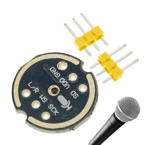 MEMS Mikrofonabzweigmodul, Elektretmikrofon-Verstärker, Mikrofon-Modularverstärker mit I2s-Schnittstelle, hochempfindliches Mikrofon-Bleitermodul für ESP32 MEMS Mikrofonabzweigmodul, Elektretmikrofon-Verstärker, Mikrofon-Modularverstärker mit I2s-Schnittstelle, hochempfindliches Mikrofon-Bleitermodul für ESP32 von Generic