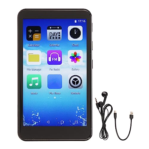 MP4 -Spieler, WiFi MP4 -Spieler IPS Bildschirm HiFi 3,97 Zoll 5.0 für Täglich (Englisch, Quad Core 16GB) von Generic