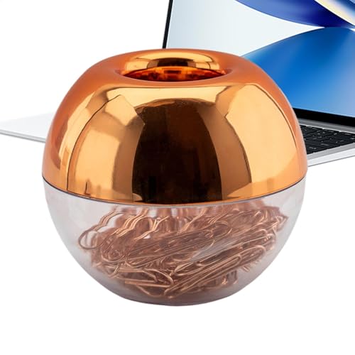 Magnetischer Büroklammerhalter - Magnetpapiercliphalter Für Schreibtisch - Magnetpapiercliphalter Runde Für Schreibtisch - Memo-Lesezeichen-Spender, Reibungsloser Nicht-Skid-Desktop-Organizer Mit von Generic