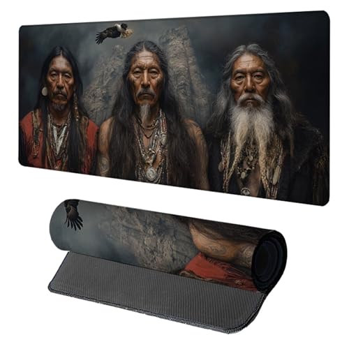 Mann Gaming Mauspad XXL, Schreibtischunterlage 1500x800x3mm, Wasserdicht und Langlebig Mauspad, Verbessert Präzision und Geschwindigkei Desk Mat, Gaming Zubehör, Mousepad für Büro PC, Schwarz 8-6303 von Generic