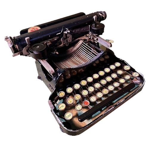 Manuelle Schreibmaschine im Retro-Stil, manuelle traditionelle Schreibmaschine, vollmechanische Vintage-Schreibmaschine, mechanisches Prinzip-Bildung von Generic