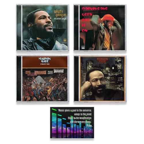 Marvin Gaye "Prince Of Motown" CD Discography ( What's Going On / Let's Get It On / I Want You / Midnight Love ) + Including Bonus Art Card von Generic