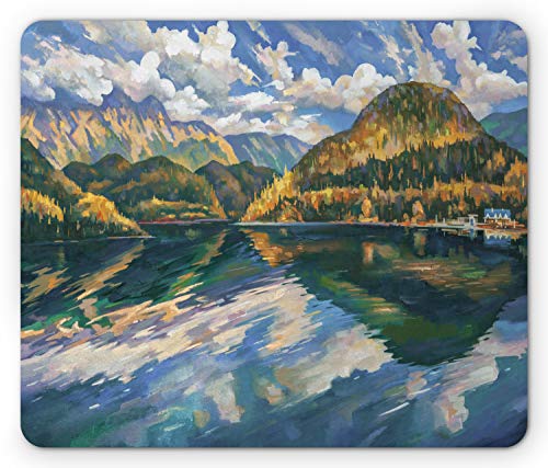 Mauspad Fine Art Abchasien Im Autumn Auf Der Leinwand Reflexion Auf Dem See Flauschige Wolken Computer-Mauspad Waschbar Schreibtischunterlage, Für Computer, Laptops, 25x30cm Mauspad Fine Art Abchasien Im Autumn Auf Der Leinwand Reflexion Auf Dem See Flauschige Wolken Computer-Mauspad Waschbar Schreibtischunterlage, Für Computer, Laptops, 25x30cm von Generic