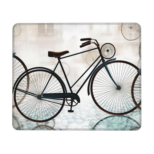 Mauspads, Retro Fahrrad Verschleißfest Mouse Mat Langlebige Tischunterlage Für Pc Computer Laptop 25X30cm von Generic
