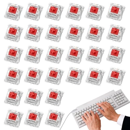 Mechanische Tastaturschalter – austauschbare Achsenschalter DIY – Achse der mechanischen Tastatur, Achse 'mechanischer Schlüsselschalter, Schalter 'Querwelle 30 Stück von Generic