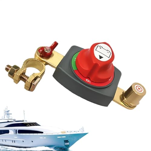 Messinggeschnittener positiver Batterieklemmenstecker, wasserdichte Trennschalter, sicherer Bootsbatterieklemmenanschluss für Marine und Auto von Generic