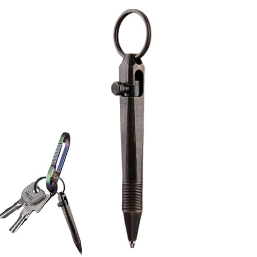 Messingstift, massiver Messingstift | Taschen-Reisestift mit kurzen Absätzen, tragbarer zarter Signatur-Stift, Kugelschreiber mit winziger Tinte, Stift mit p-Action von Generic