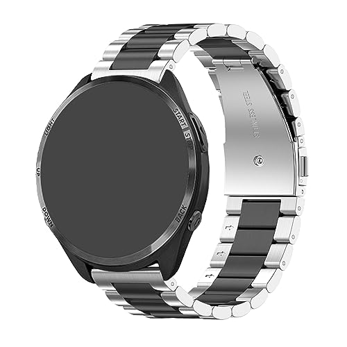 Metall Armband Kompatibel mit Umidigi Uwatch 2S/3S Armbänder, 22mm Mesh Gewebte Edelstahl Ersatzarmband Uhrenarmband für Damen Herren (Grey, One Size) von Generic